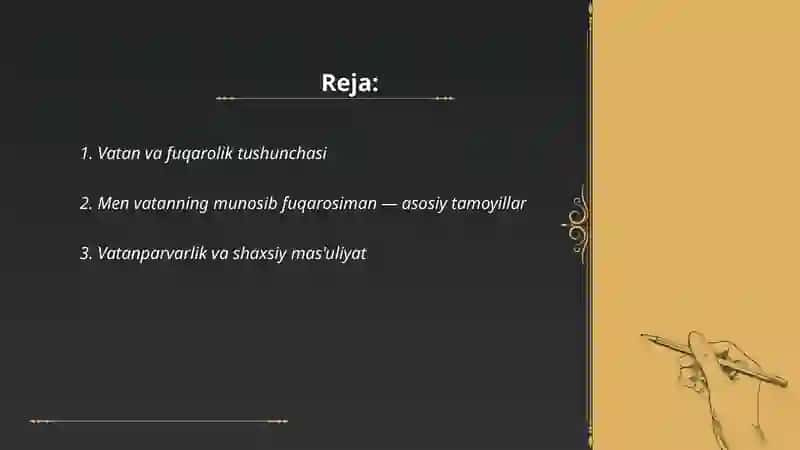 Men vatanning munosib fuqarosiman 2
