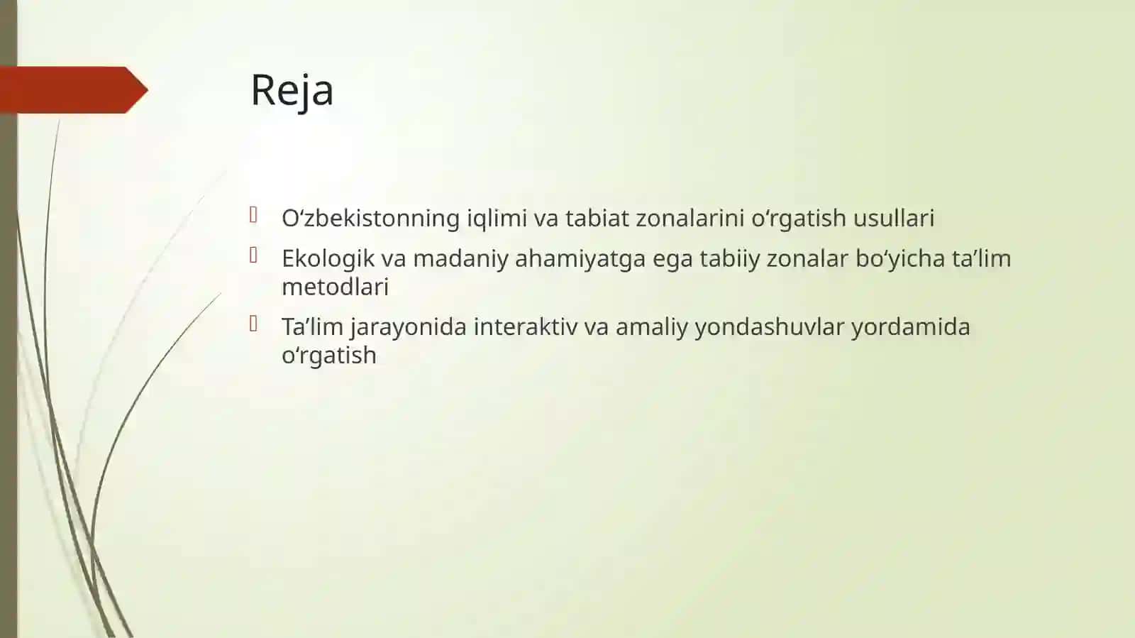 Oʻzbekistoni iqlimi va tabiat zonalarini o‘rgatish usullari 2