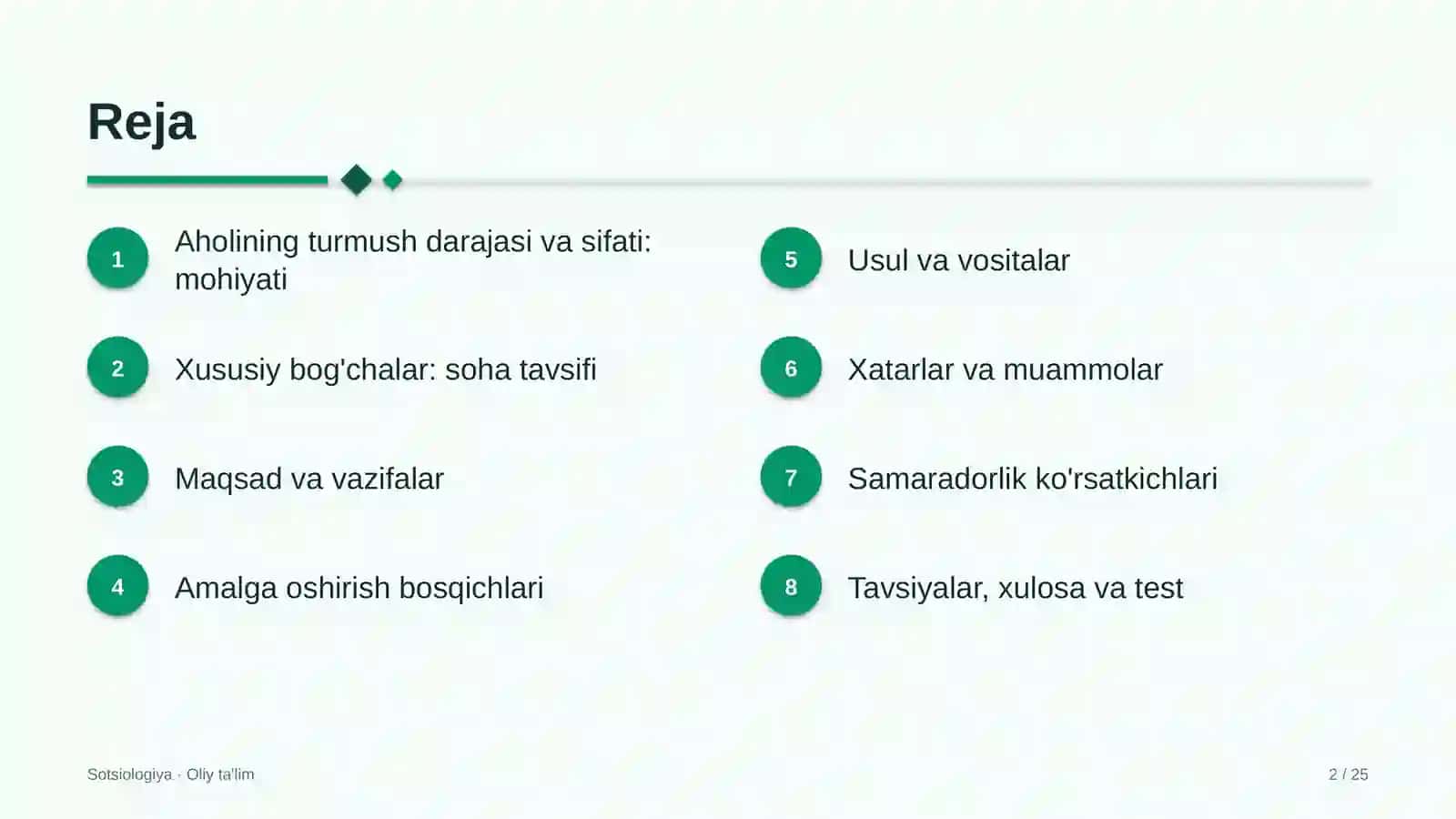 xususiy bog'chalarda aholining turmush darajasi va sifati 1113 2