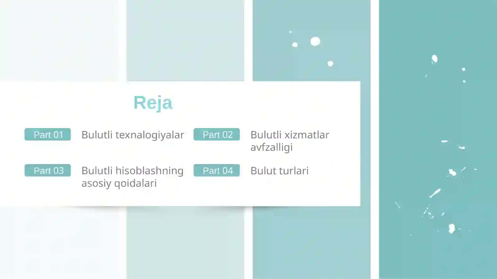 Bulutli hisoblashlar va ularning asosiy tushunchalari 2
