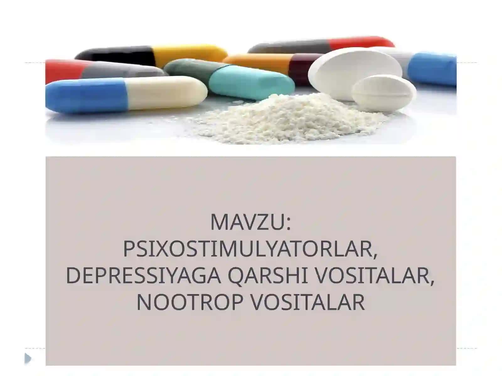 Psixostimulayator dorilar 2