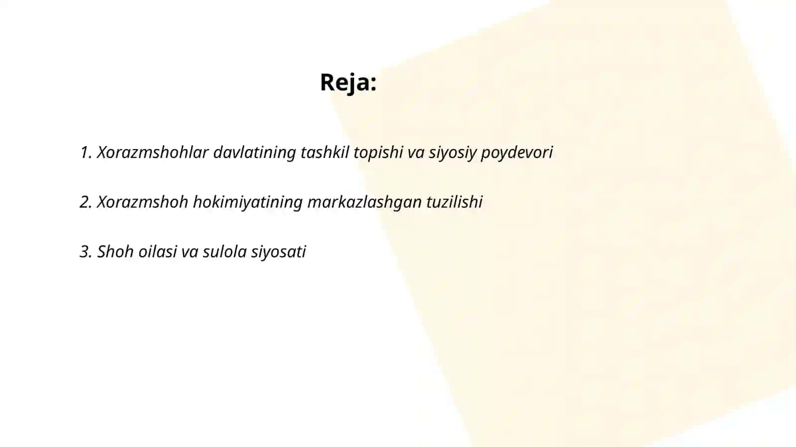 Xorazmshohlar davlatining siyosiy va ijtimoiy tuzilmasi 2