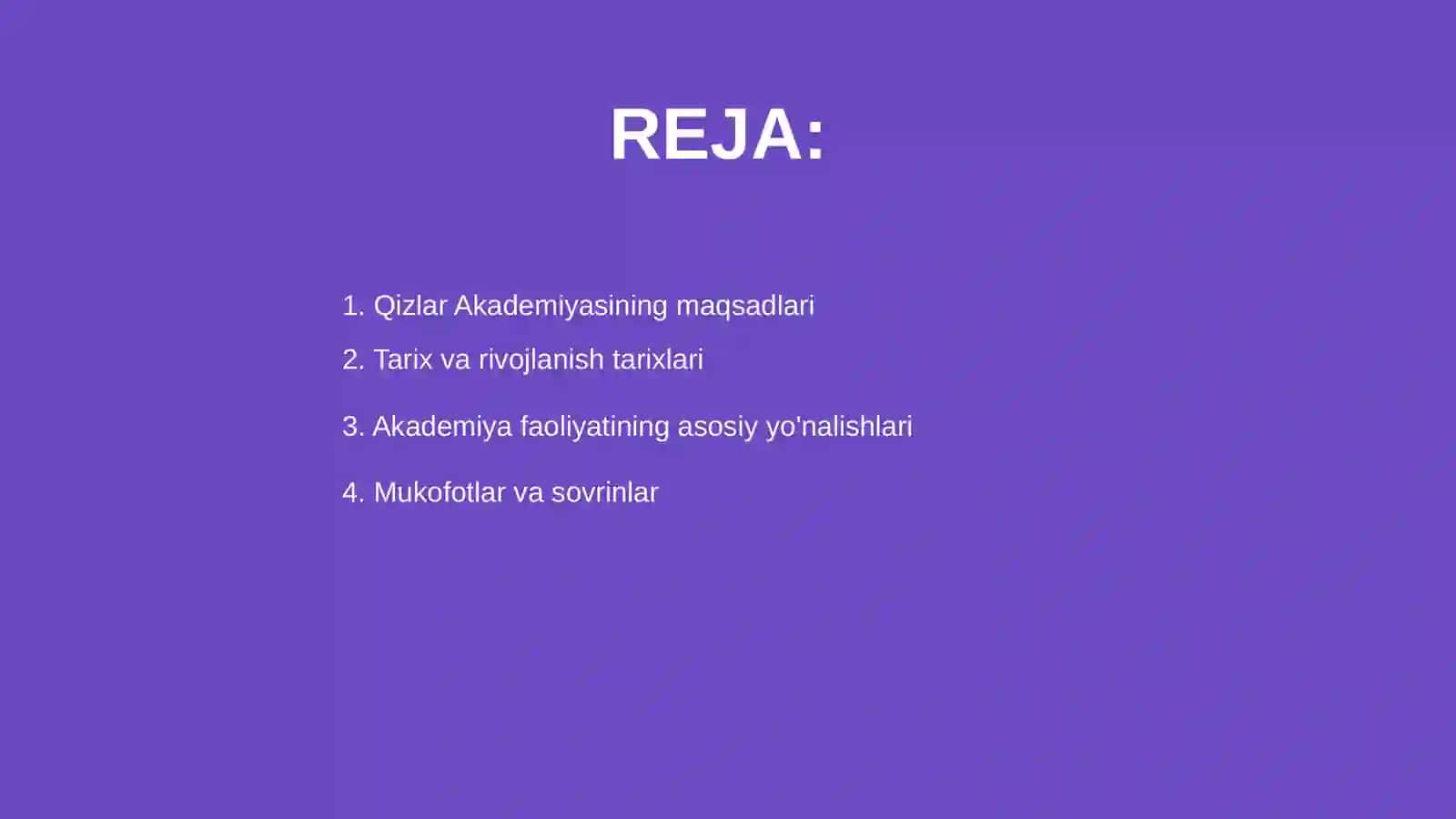 Qizlar Akademiyasi 2