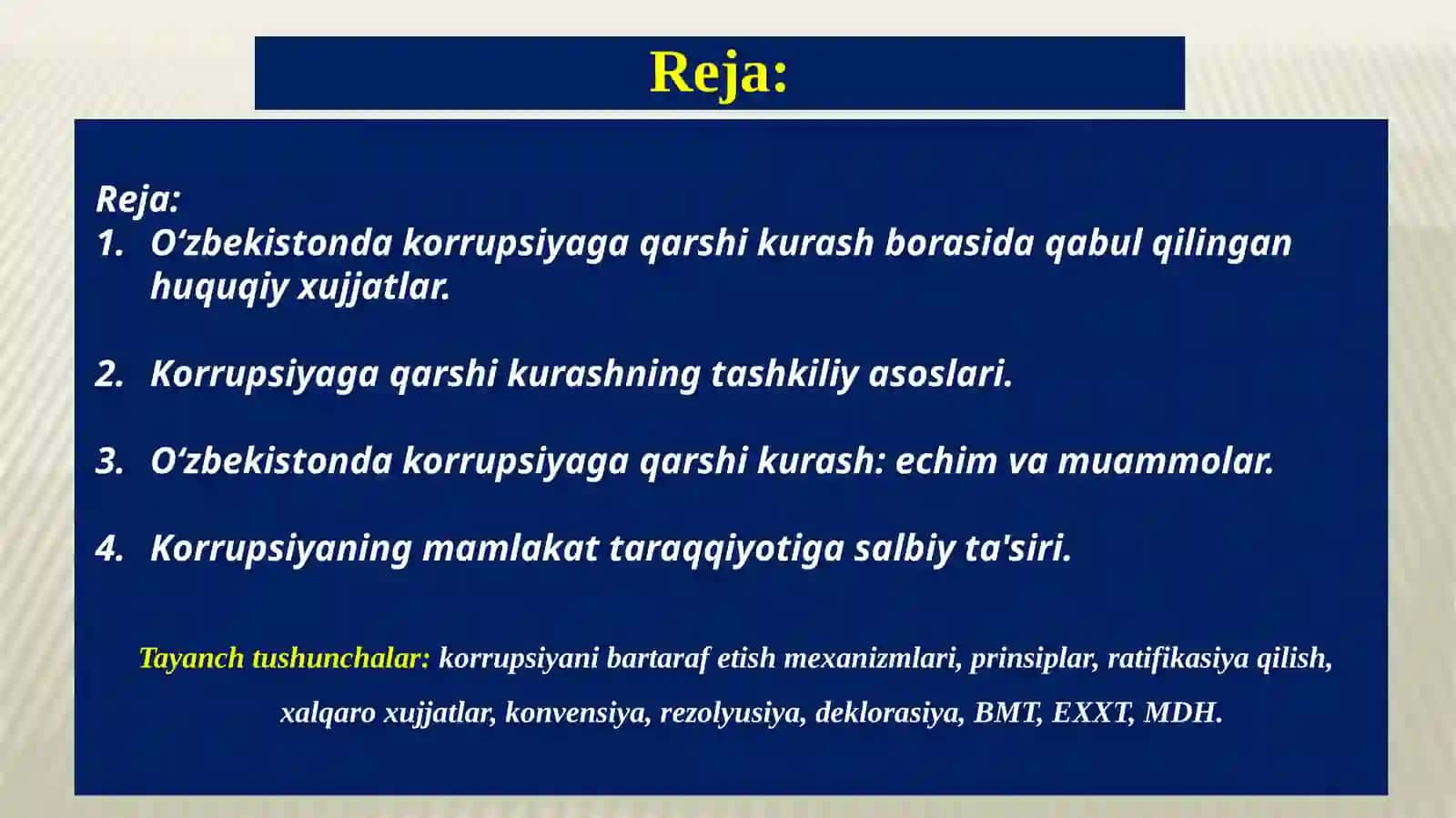 Oʻzbekistonda korrupsiyaga qarshi kurash 2