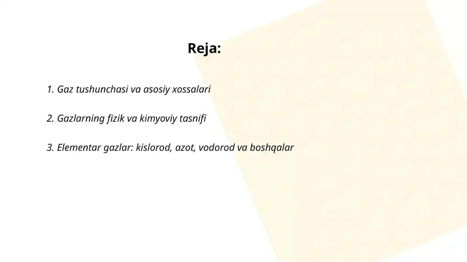 Gaz va uning turlari 2