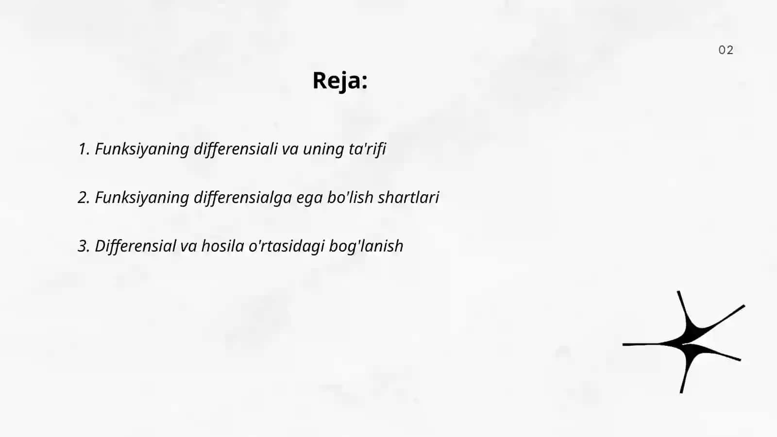 Funksiyaning differensiyali 2