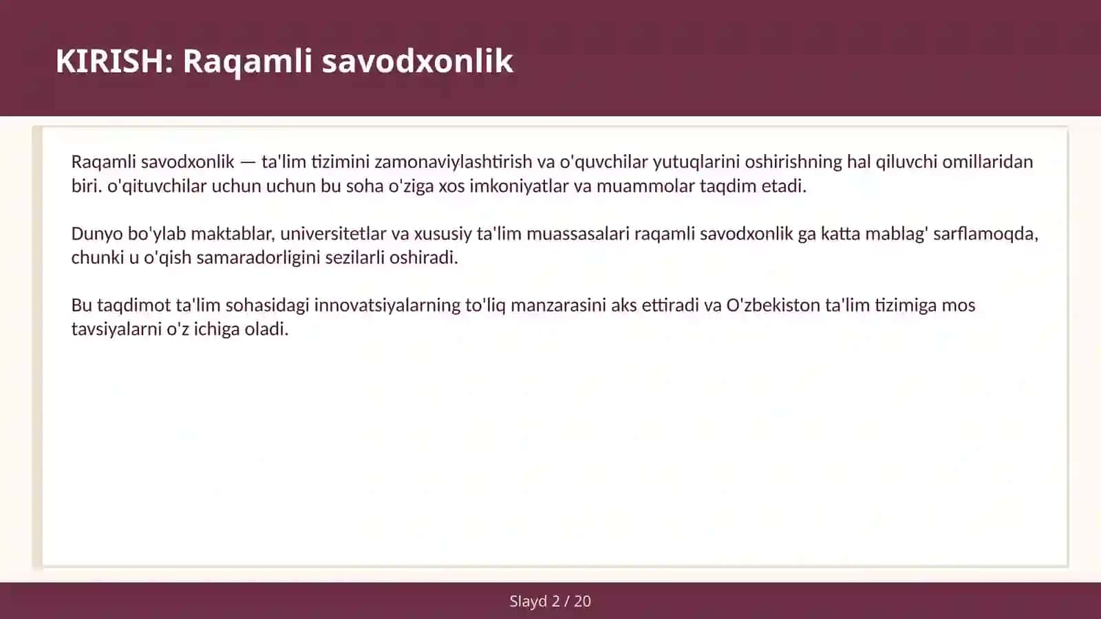 Raqamli Savodxonlik 2