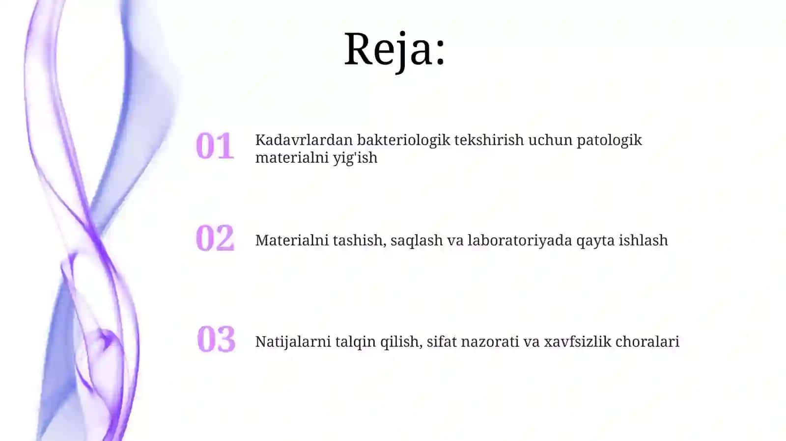 JASADNI BAKTERIOLOGIK TEKSHIRISH USULI.PATOLOGIK MATERIAL OLISH VA 2
