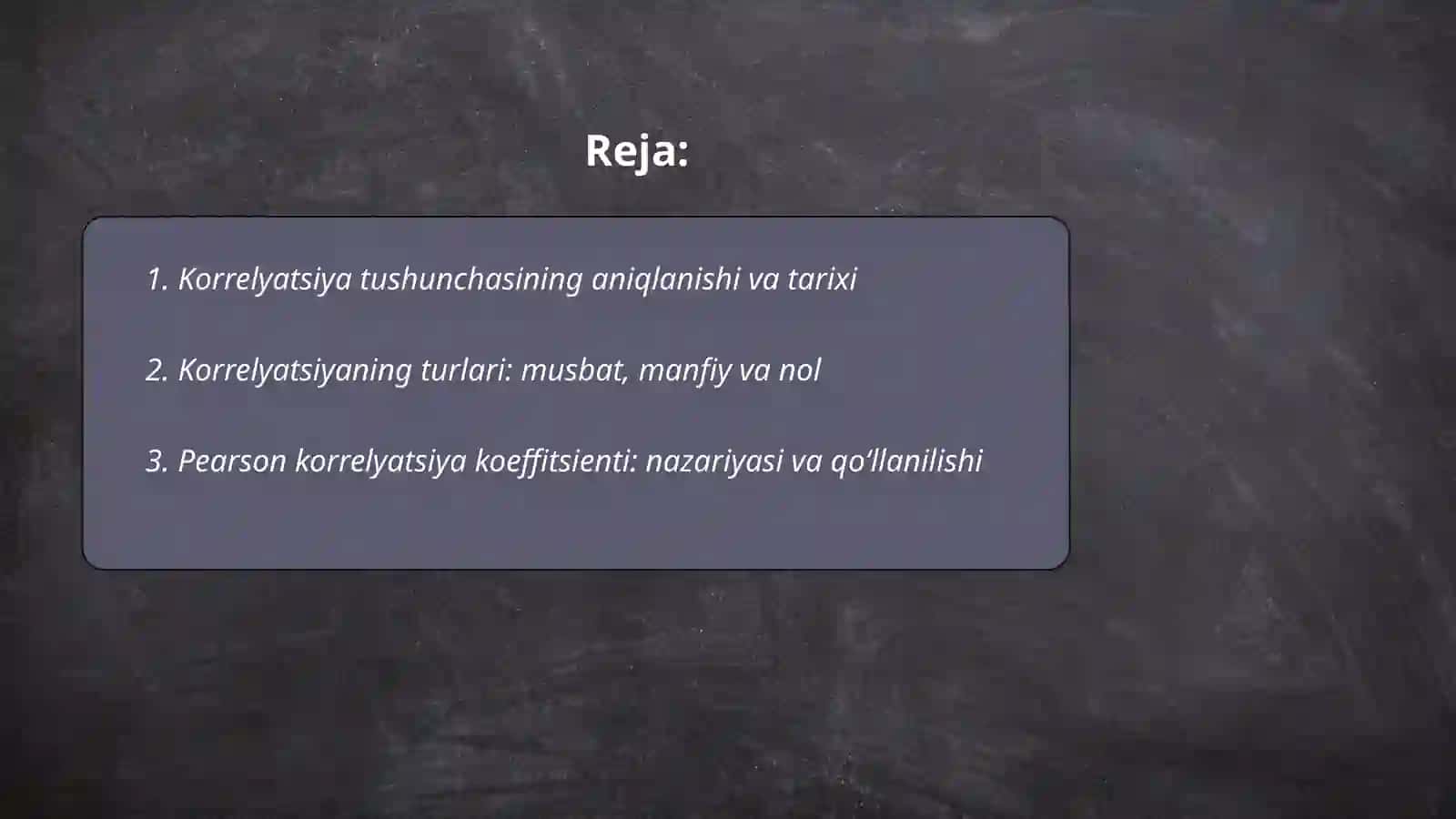 Korrelyatsiya tushunchasi va uning psixologik tadqiqotlarda oʻrni 2