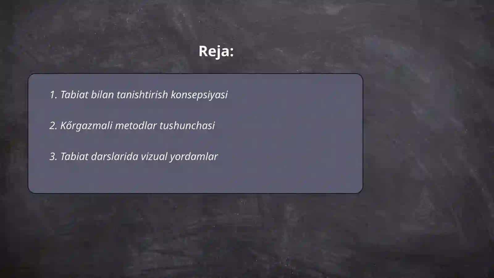 Tabiat bilan tanishtirishda kőrgazmali metod va usullarning őziga xosliklari 2