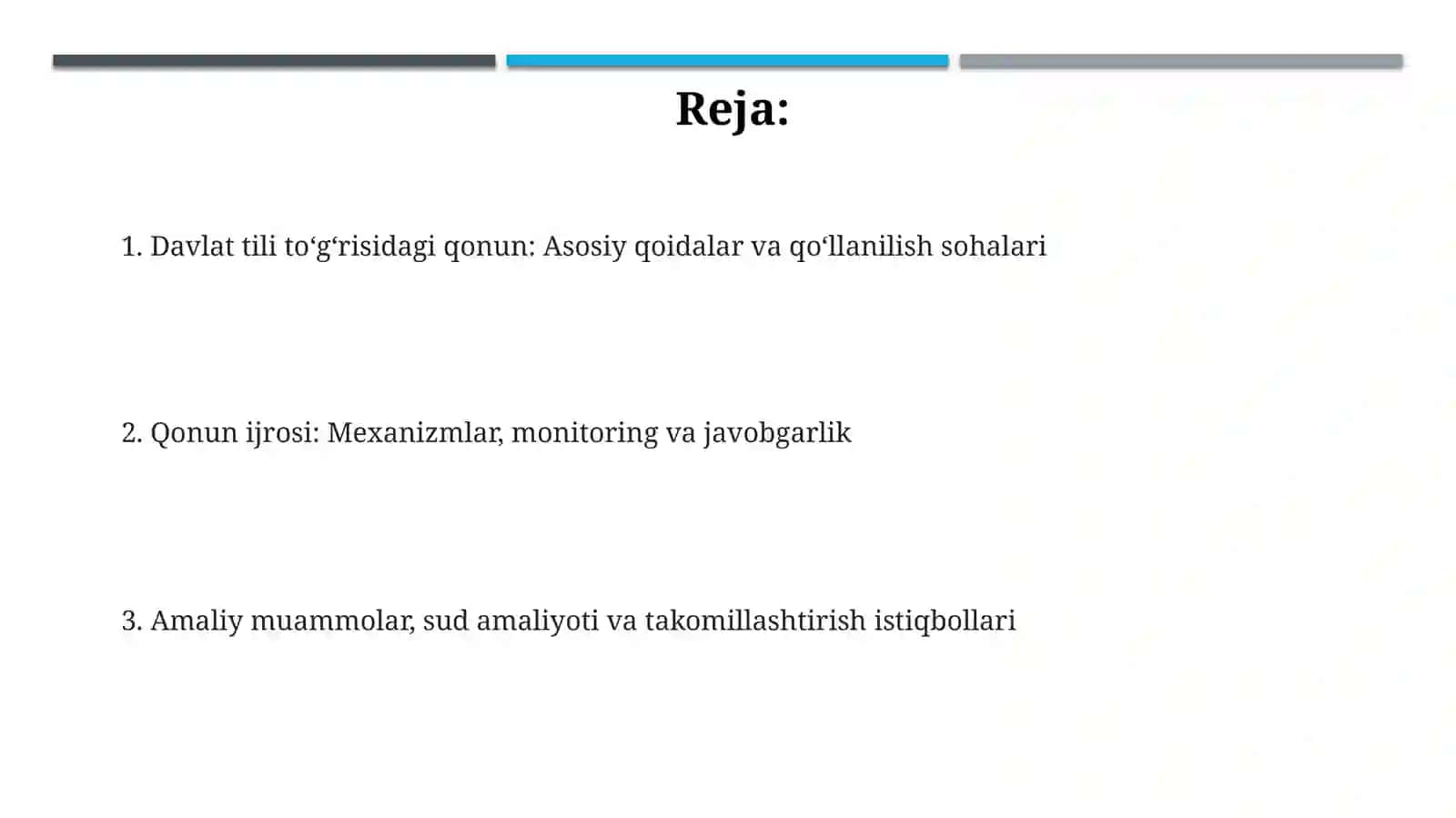 Davlat tili haqidagi qonun va uning ijrosini tahlil qilish 2