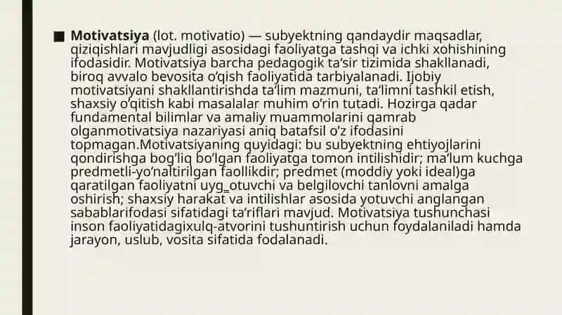 Motivatsiya 2