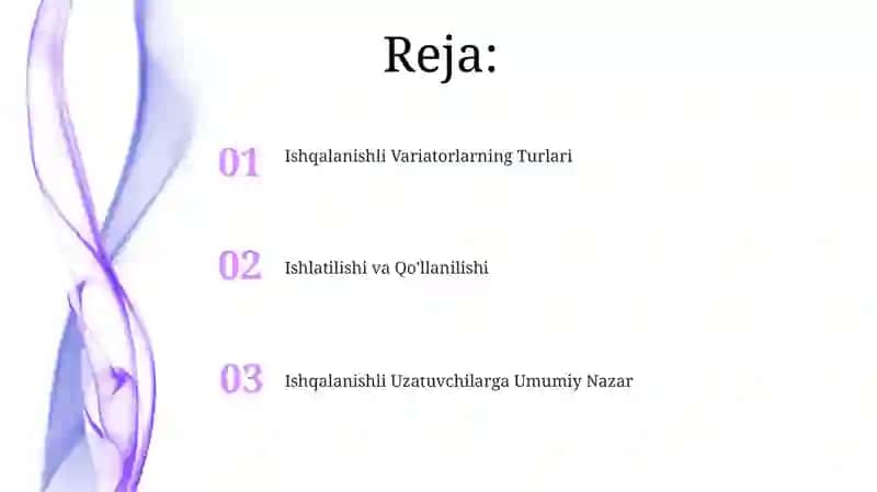 Ishqalanishli Variatorlarning Turlari 2