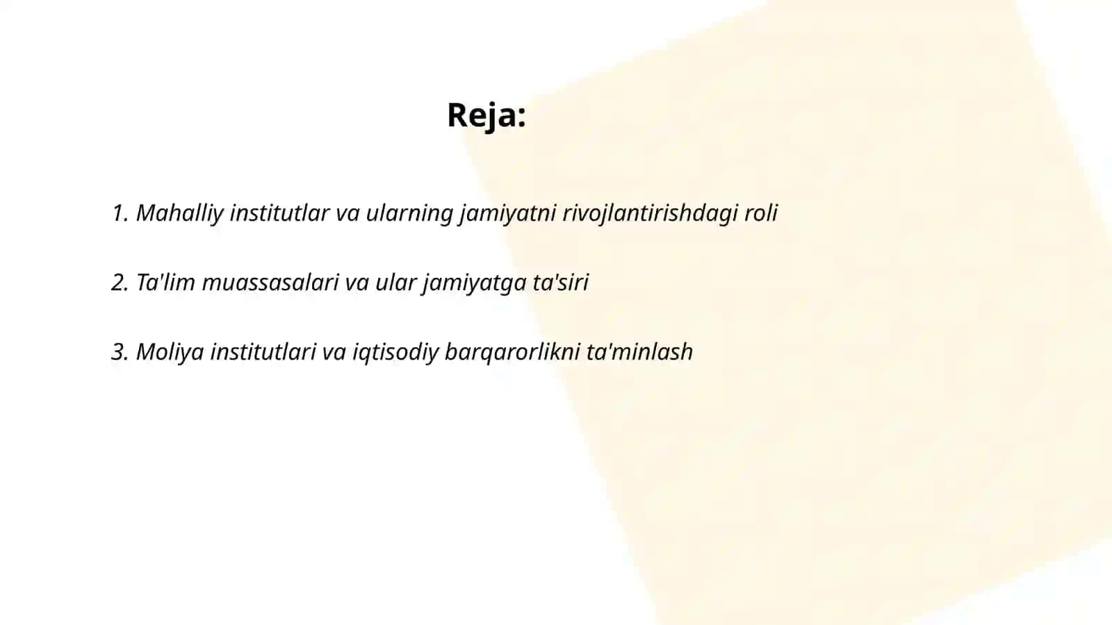 Mahalliy institutlar va ularning jamiyatni rivojlantirishdagi roli 2