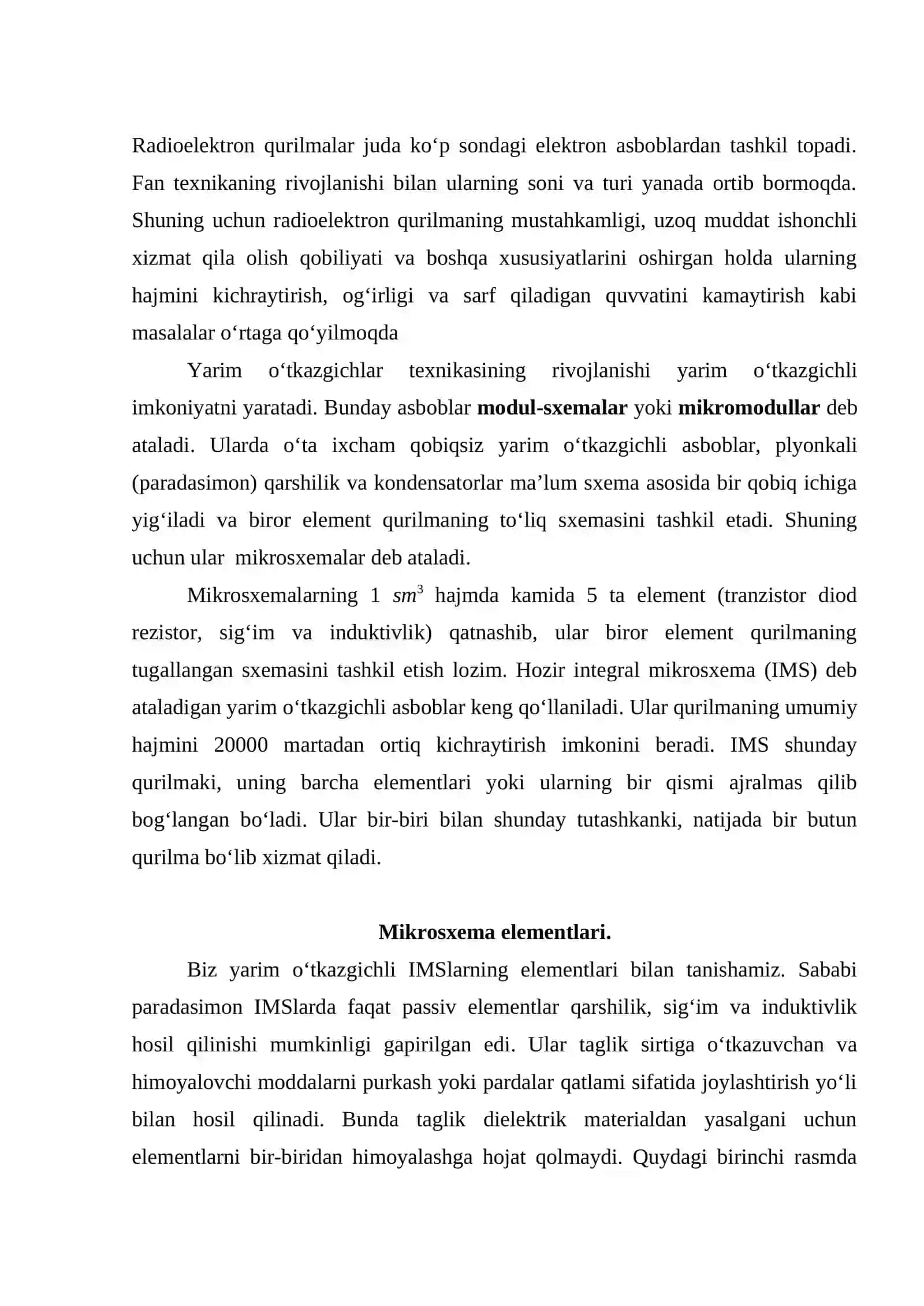 Mikrosxemalar haqida ma‘lumot 2