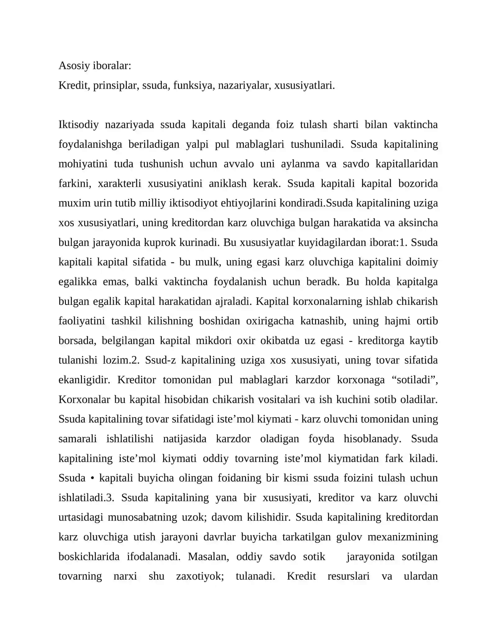Kredit nazariyasi asoslar 2