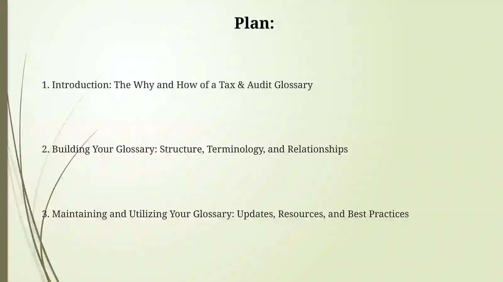 Tax & Audit Glossary 2