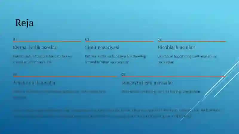Ketma-ketlik va Funksiya Limiti: Nazariya va Amaliyot 2