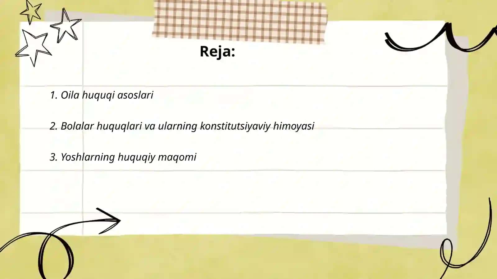 Oila, bolalar va yoshlarga oid konstitutsiyaviy huquqiy asoslari 2