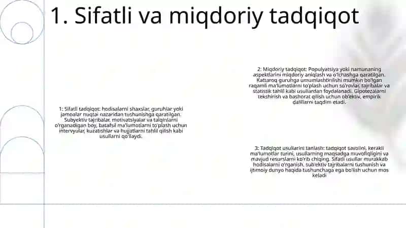 Tadqiqot Metodlarini Tanlash Va QoʻLlash YoʻLlari 2