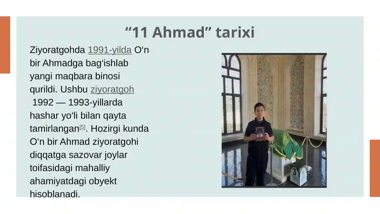 11 Ahmad ziyoratgohi 2