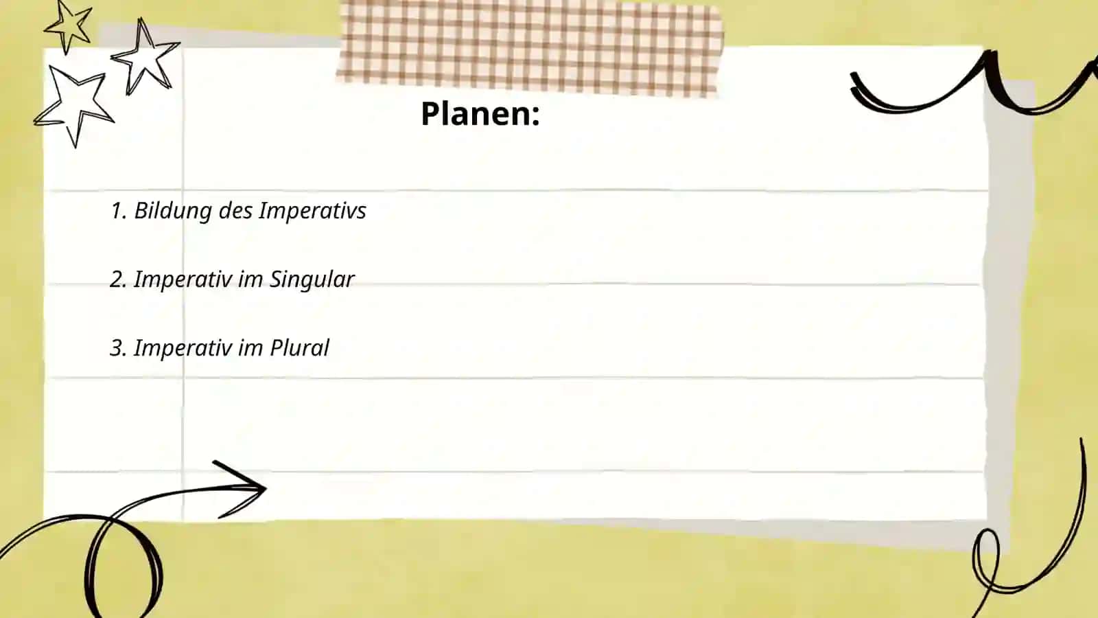 Der Imperativ 2