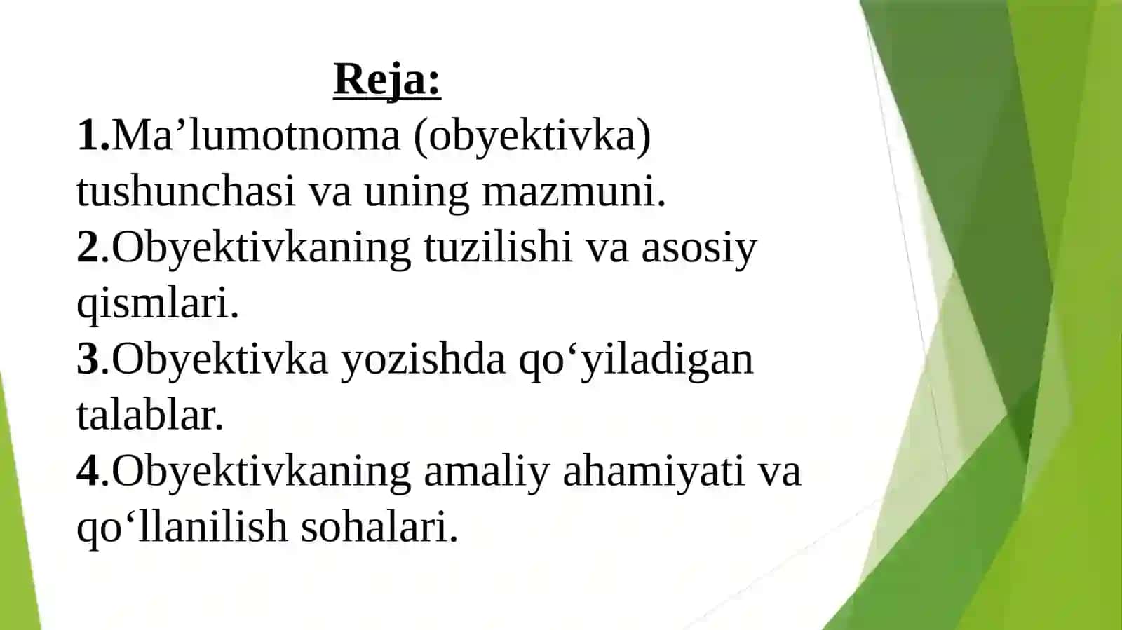 Ma'lumotnoma(obyektivka) 2