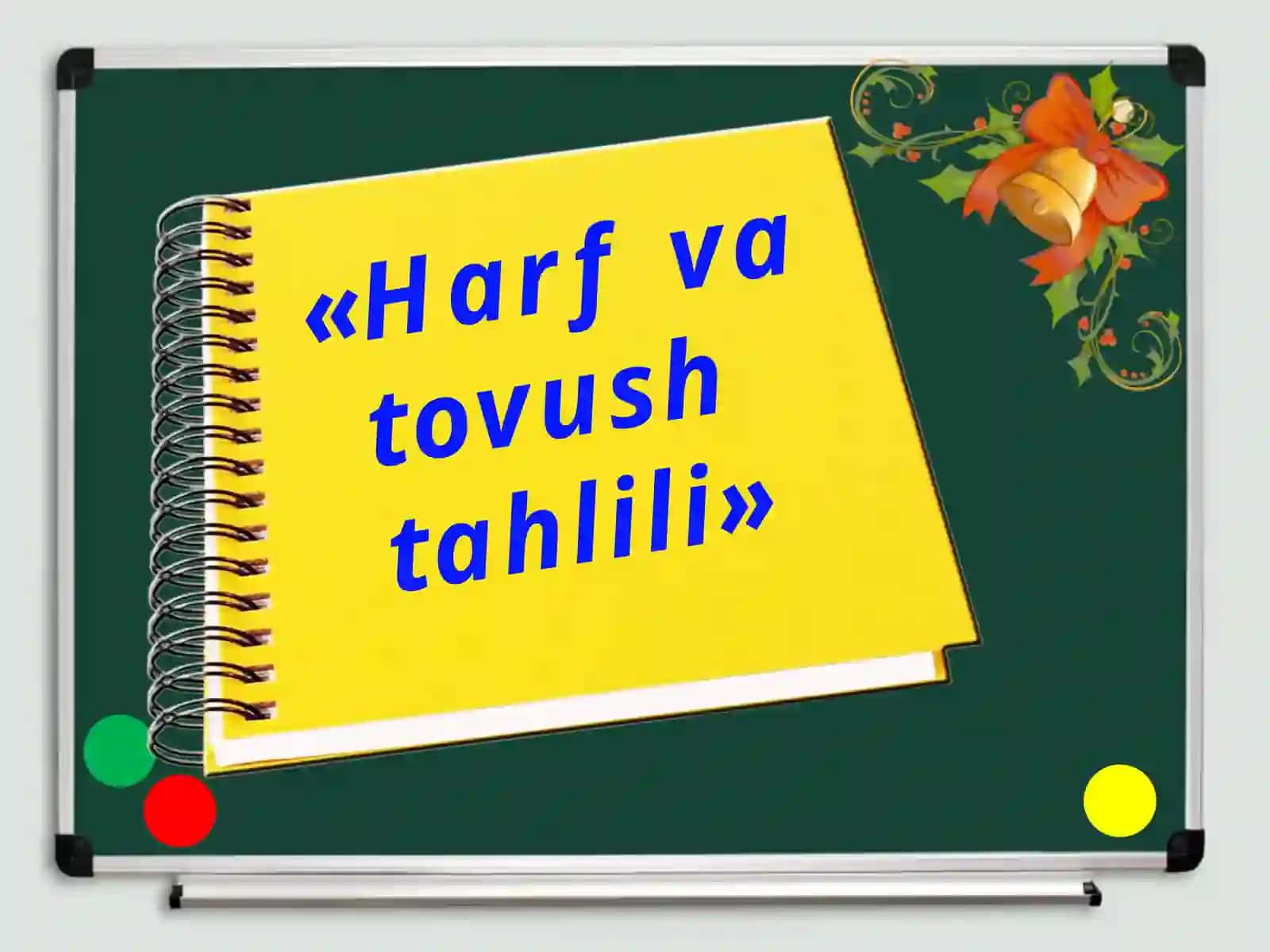 4-sinf Ona tili fanidan dars ishlanma. Harf va tovush tahlili 2