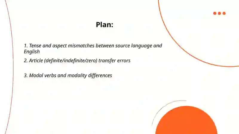 Grammar problems of translation 2