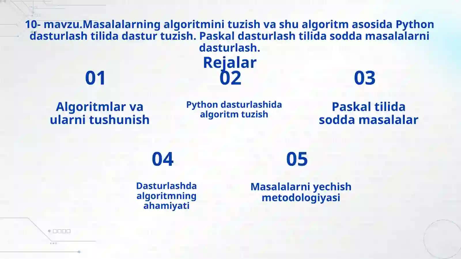 Masalalarning algoritmini tuzish va shu algoritm asosida Visual Basic dasturlash tilida dastur tuzis 2