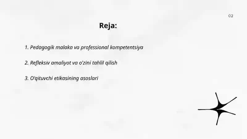 O'qituvchi Shaxsiy rivojlanish asoslari 2