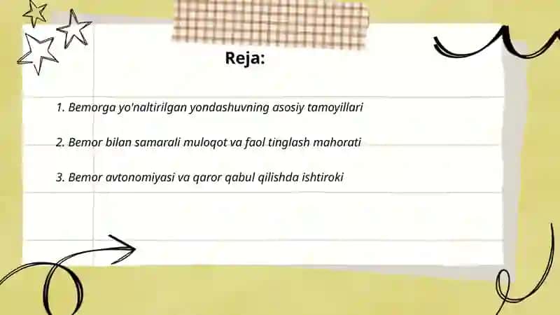 Bemorga yo'naltirilgan yondashuv falsafasi 2