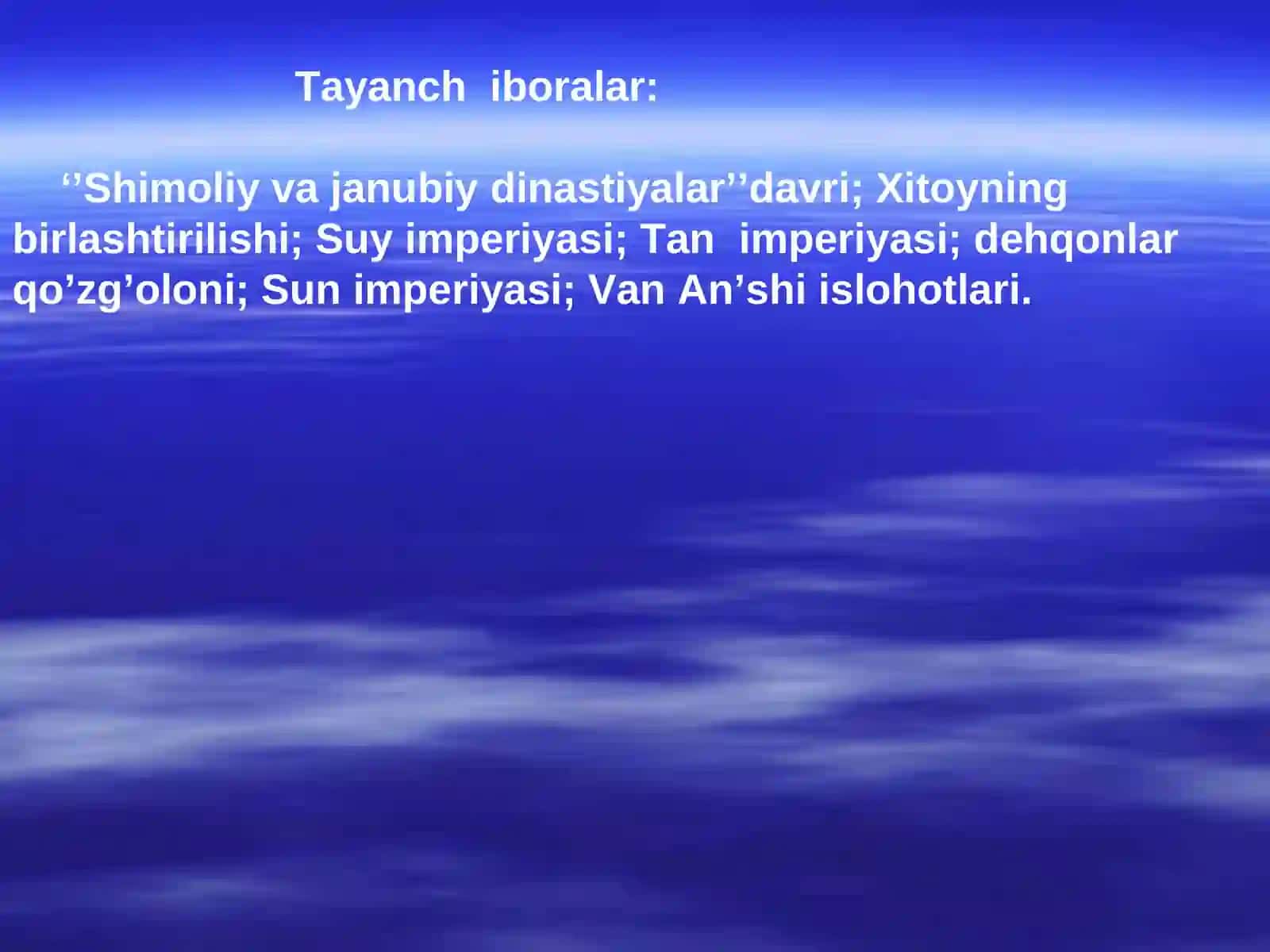 Ilk o’rta asrlarda Xitoy 2