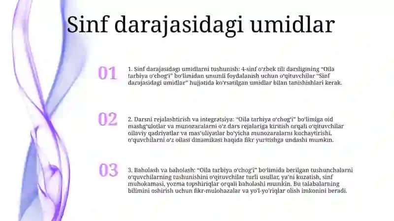 Oila Tarbiya O'Chogi Bo'Limi Ustida Ishlash 2