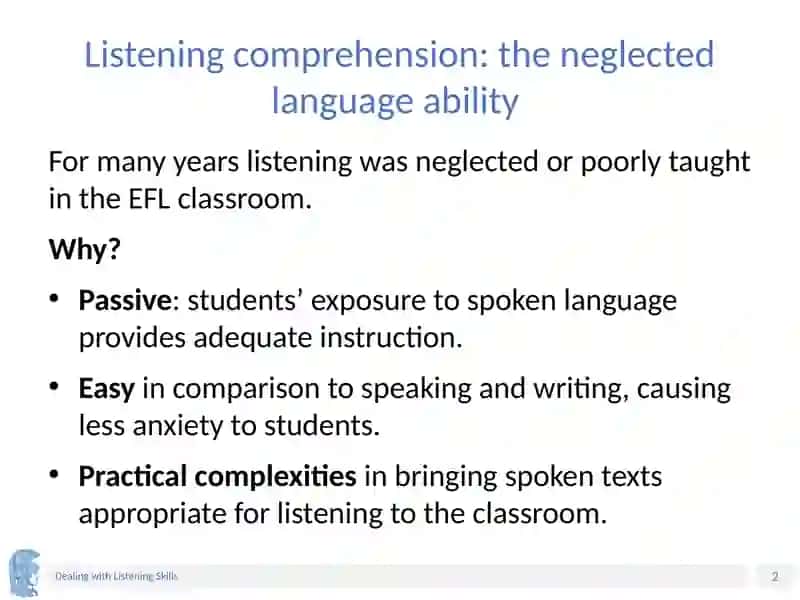 Listening comprehension 2