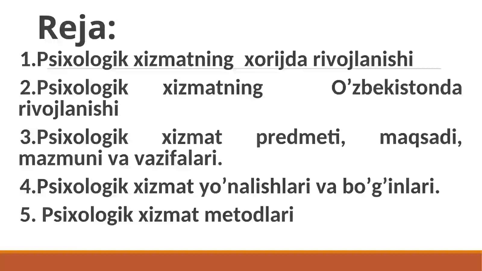 Psixologik xizmat fanining predmeti 2