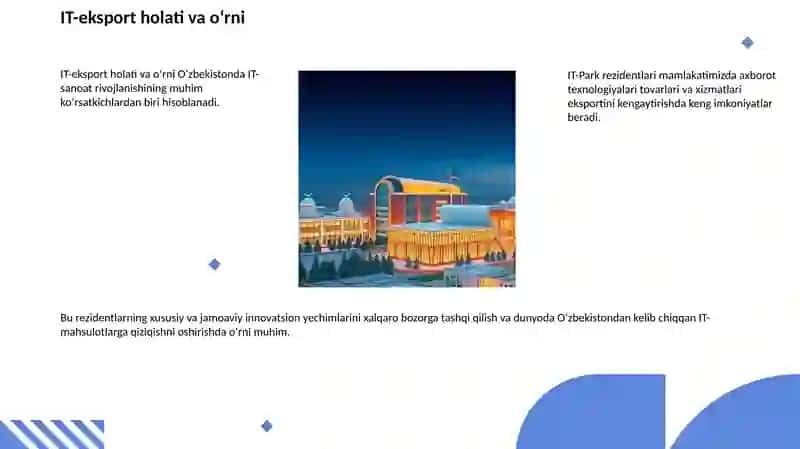 IT-Park rezidentlari o‘rni 2