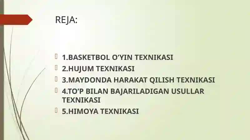 BASKETBOL O’YINIDA TO’PNI UZATISH USULLARINI O’RGATISH 2
