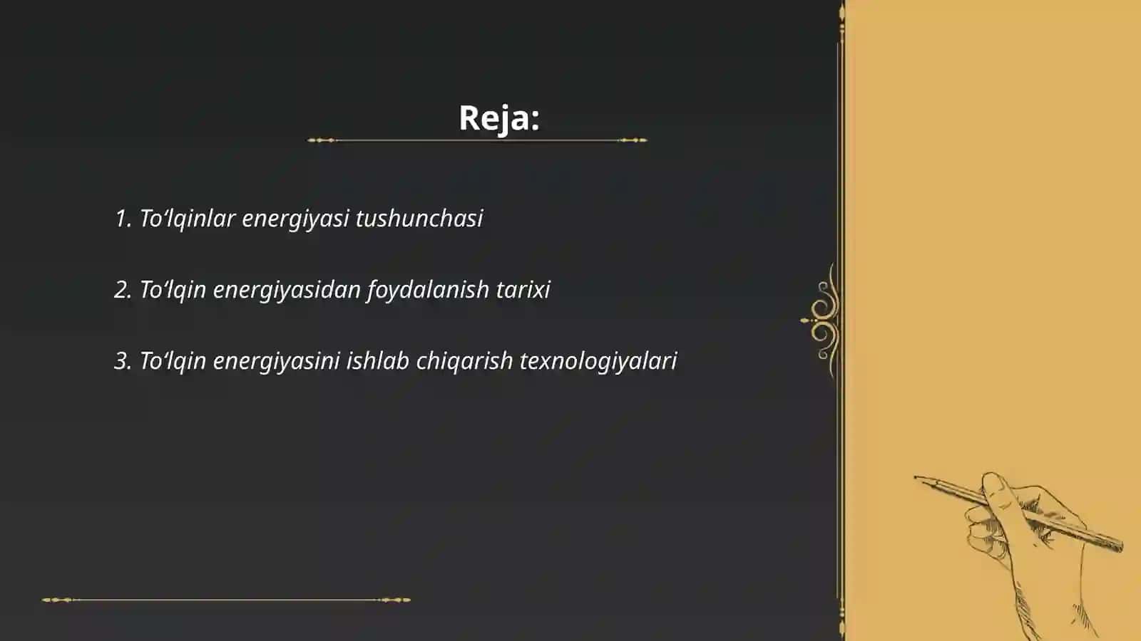 Toʻlqinlar energiyasiga doir taqdimot tayyorlash 2