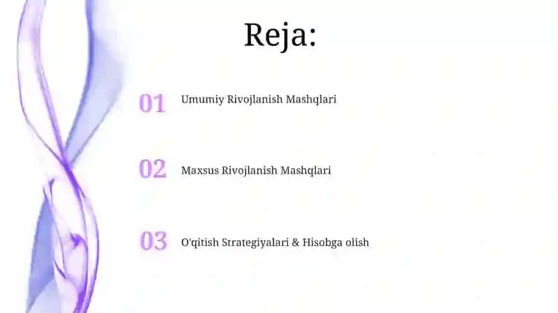 Umumrivojlantiruvchi va maxsus rivojlantiruvchi mashqlarni bajarishni o‘rgatish 2