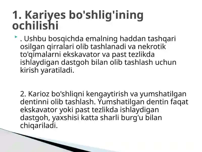 6-sinfKariyes bo'shlig'inicharxlash 2