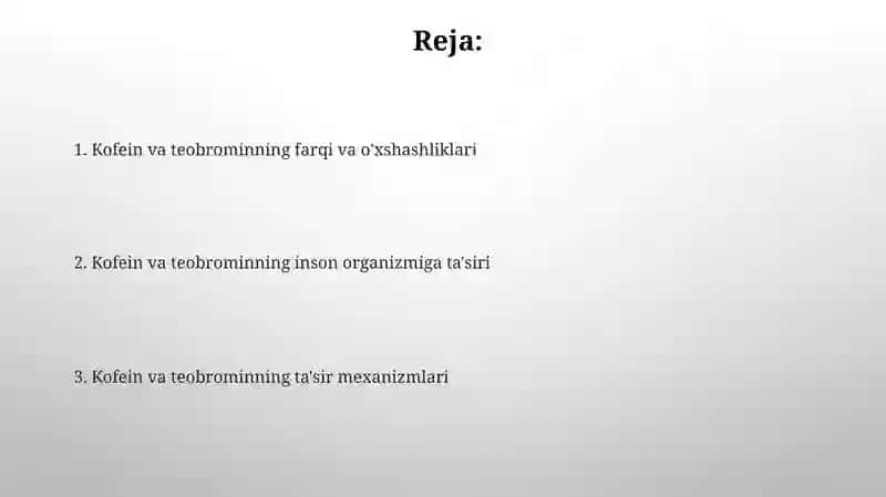 Kofein va teobromin: taʼsir mexanizmlari va inson organizmiga taʼsiri 2