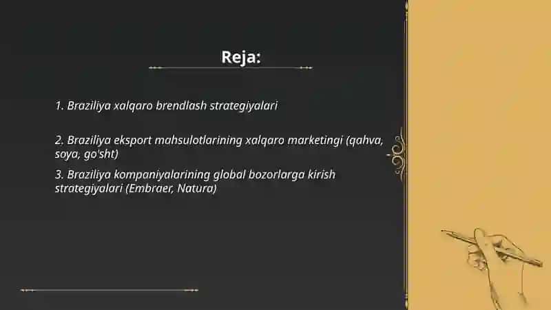 Braziliya va Braziliya xalqaro marketingi 2
