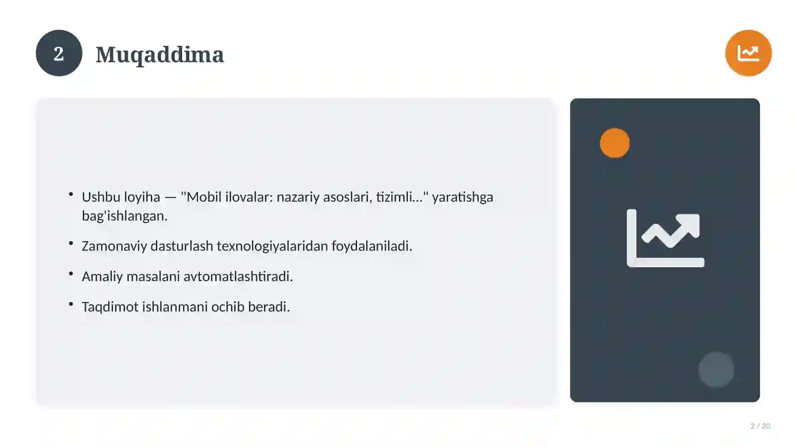 Mobil ilovalar: nazariy asoslari, tizimli yondashuvda (Amaliyot hisoboti) 2