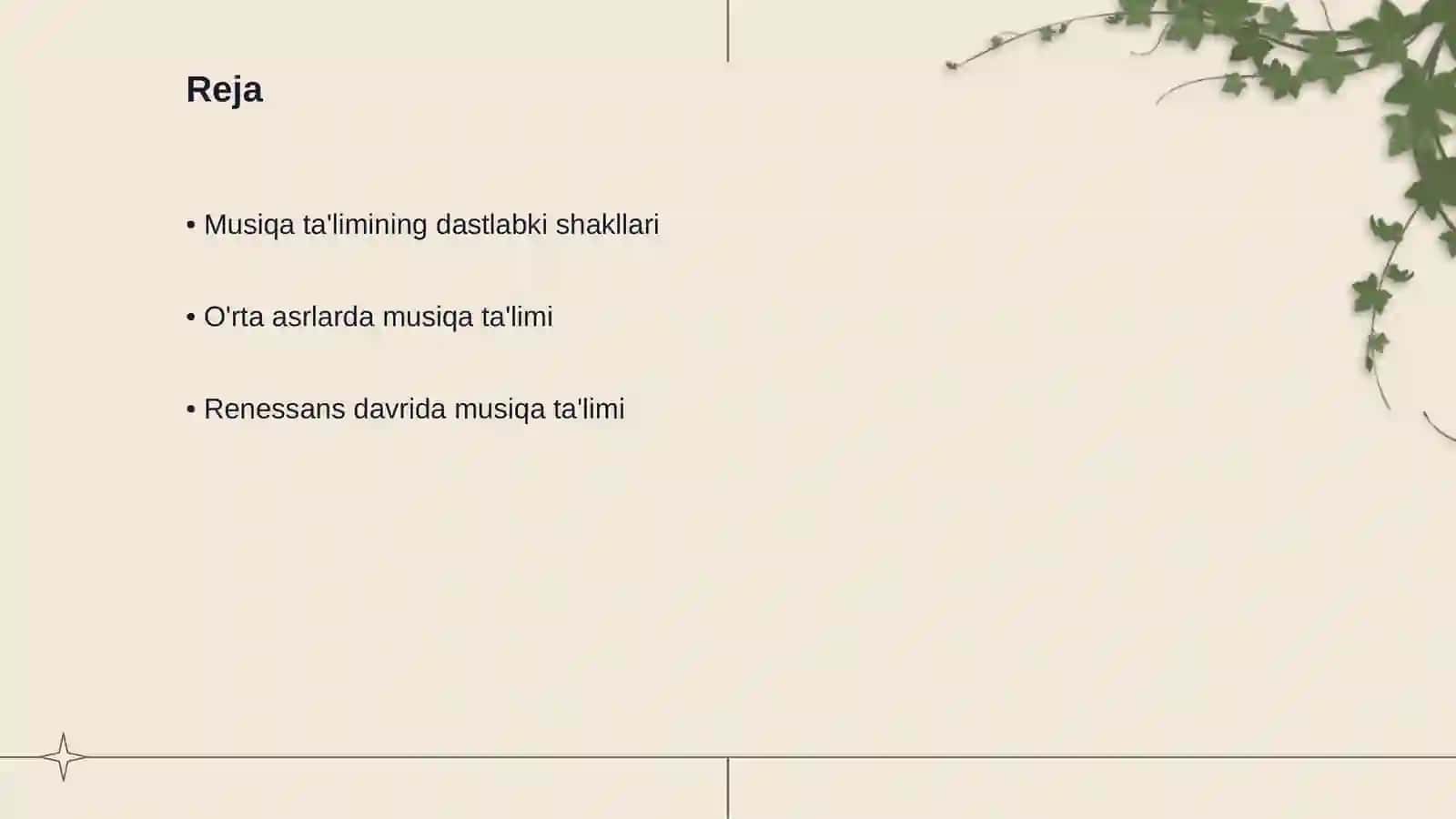 Musiqa ta'lim tarixi 2