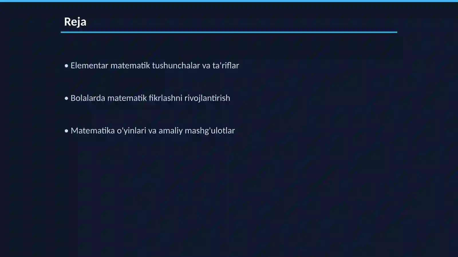 Elementar matematik tasavvurlarni shakllantirish maktabga tayyorgarlik omili sifatida 2