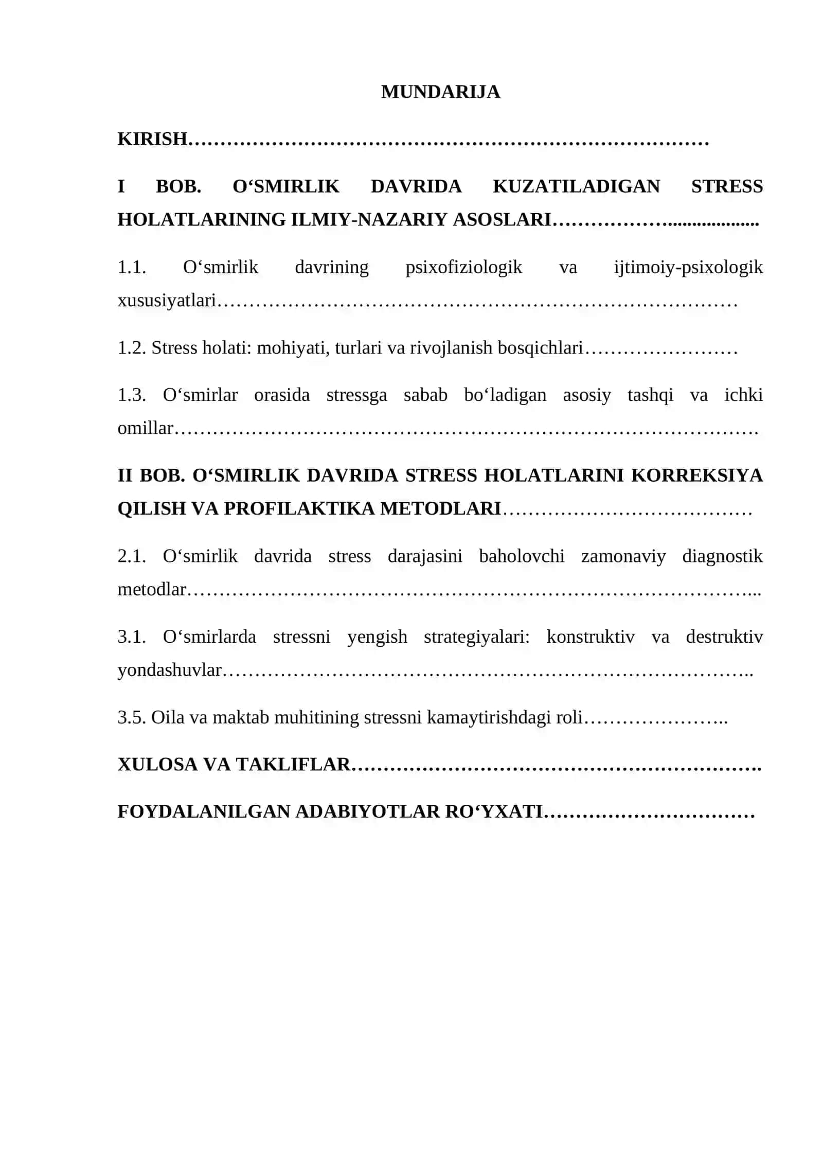 O‘SMIRLIK DAVRIDA STRESS HOLATLARI VA ULARNI KORREKSIYA QILISH METODLARI 2