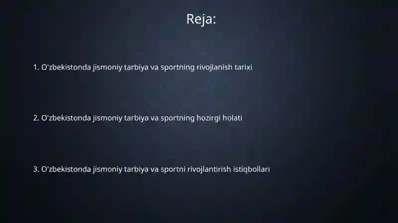 Oʻzbekistonda jismoniy tarbiya va sport rivojlanishi 2