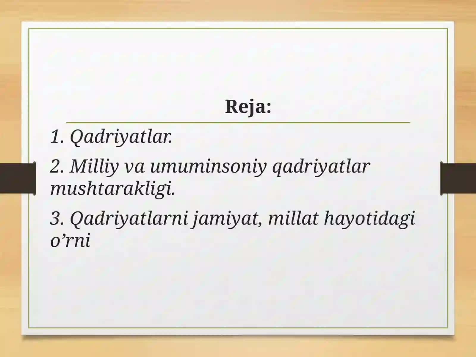 Yoshlar tarbiyasida barqaror qadriyatlarning ahamiyati 2