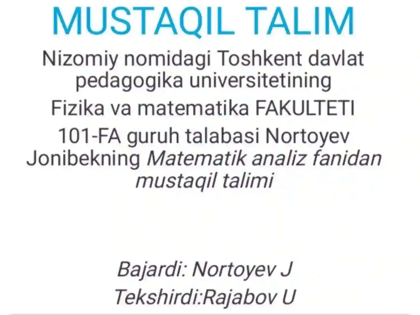 Binomial differensiallarni integrallash 2